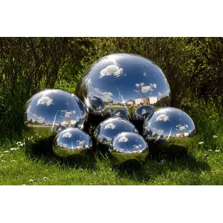 Köhko Gartenkugel 25 cm Silber