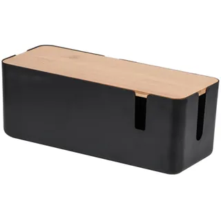 Kabel-Management-Box, Kabel-Management-Box, Kabel-Ordner-Box mit Lüftungsschlitzen, -Stil, Kabel-Organizer-Box und Abdeckung, zum Abdecken von Kabeln, Schreibtisch, TV, Computer, USB-Hub