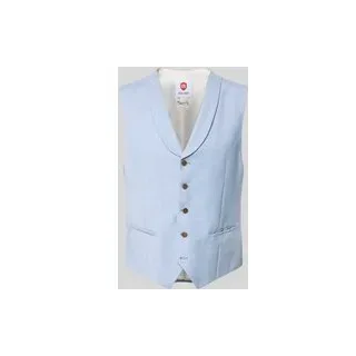 Weste aus Viskose mit Schalkragen Modell 'PHILIPP', Hellblau, 56