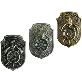 Feuerwehr Mützen- und Kragenabzeichen Bayern Metall silber
