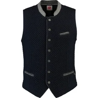 Spieth & Wensky Trachtenweste 390120-Wisam Weste Spieth & Wensky WISAM Trachtenweste Wollweste weste blau 56/2XL