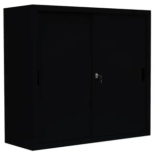 Lüllmann Aktenschrank 109 x 120 x 45 cm Schwarz