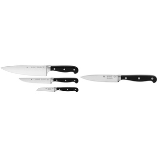 WMF Spitzenklasse Plus Messerset 3teilig Made in Germany, 3 Messer geschmiedet, Küchenmesser & Spitzenklasse Plus Allzweckmesser 20,5 cm, Performance Cut, Spezialklingenstahl, Klinge 10 cm