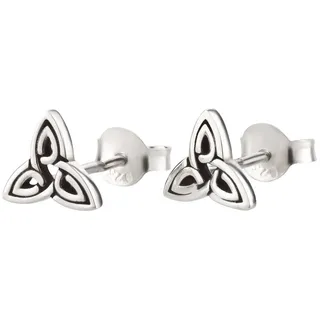 schmuck23 Paar Ohrstecker Ohrringe Dreieck Triskele Antik 925 Silber Damen Mädchen, Kinderschmuck Mädchen Geschenk echte Silberohrringe silberfarben