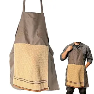 Scherz Kochschürze, Lustige Kochschürzen Für Herren, Unfug Scherzhafte Aufklappbares Handtuch Schürze Mit Versteckter Tasche, Verstellbare Witzige Kochschürze Scherzgeschenk, Für Grill Backabende (A)