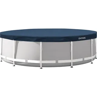 Intex Deluxe Abdeckplane rund Blau 366x20 cm