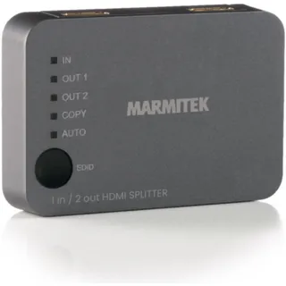 MARMITEK Split 312 2 Port HDMI-Splitter 3D-Wiedergabe möglich 3840 x 2160 Pixel Silber