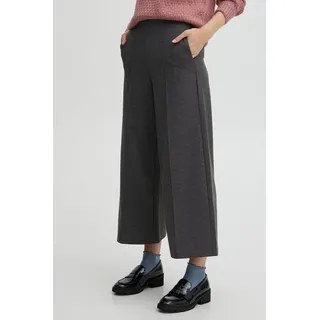 ICHI IHKATE PA7 - 20114474 Culotte Hose 7/8 mit Reißverschluss in dunkelgrau | Gr.: L