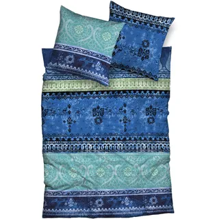 Casatex Indi Satin waterblue 135 x 200 cm + 80 x 80 cm