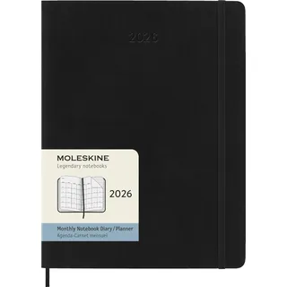 Moleskine Monatsplaner 2026 Schwarz