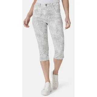 STOOKER WOMEN 7/8-Jeans Print Capri Skinny Fit Skinny Fit Casual Clean Wash Denim Jeans Magic Shape Effekt für Damen grün 46