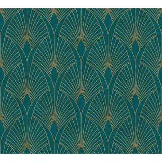 ascreation Vliestapete New Walls 10 m x 0,53 m 374275 blau/gold