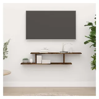 vidaXL Wandregal 125 x 18 x 23 cm Braun