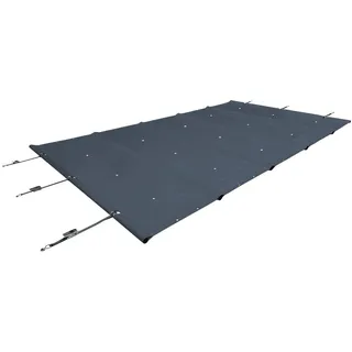 SafeDeluxe Pool-Abdeckplane Poolplane Rollschutzabdeckung Stangenabdeckung Sicherheitsabdeckung (ohne Stangen) grau 3,5m x 3,5m