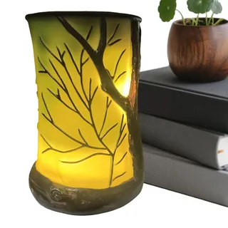 Renchey Akzentlampe,Natürliche Nachttischlampe Mit Batteriebetrieb | Kunstharz Deko Für Geburtstag Weihnachten Schlafzimmer - Wohnzimmer Schlafzimmer Büro Party Deko Geschenk Erwachsene