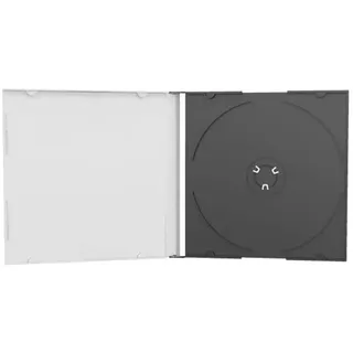MediaRange DVD CD Hüllen, slimcase, schwarz, 200 Stück