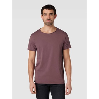 T-Shirt mit Rundhalsausschnitt Modell 'Kendrick', Purple, XXL
