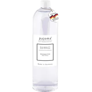 pajoma® Raumduft Nachfüllflasche Rosenblüten 1000 ml | Nachfüller für Lufterfrischer | intensiver und hochwertiger Duft in Premium Qualität