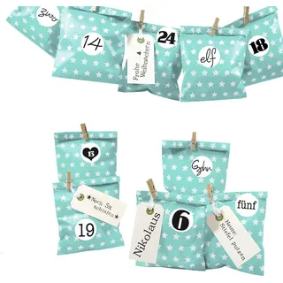 Frau Wundervoll DIY Adventskalender zum Befüllen 13x16,5cm