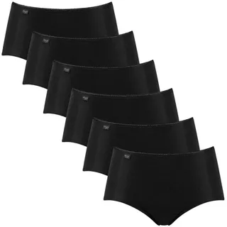 Sloggi Damen Midislip Multipack Baumwolle Unterhose Unterwäsche Alltag Basic Bund Komfort Nähte - 38