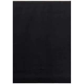 KADIMA DESIGN LECH Kurzflorteppich 140 x 200 cm Schwarz