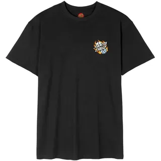 Santa Cruz Flaming Dice Dot Chest schwarz M
