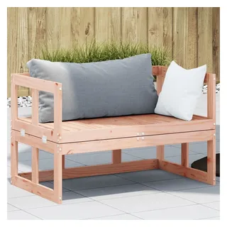 vidaXL 2-in-1 Gartensofa Loungesofa braun