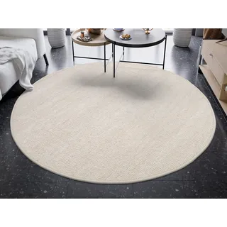 OCI DIE TEPPICHMARKE Teppich FAVORIT, rund, Höhe: 12 mm, Handweb-Teppich aus Indien, handgewebt, hochwertig verarbeitet beige Ø 250 cm x 12 mm