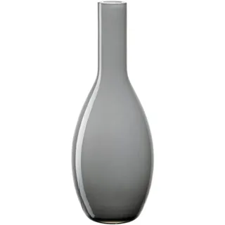 Leonardo Vase Beauty, Grau, Glas, 7x18x7 cm, handgemacht, Dekoration, Vasen, Glasvasen