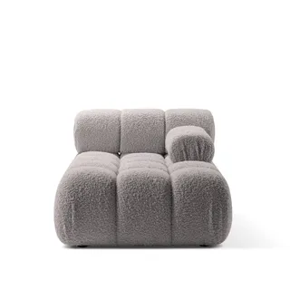 Micadoni Recamiere Bellis, Chaise Longue 1-Sitzer Modul grau