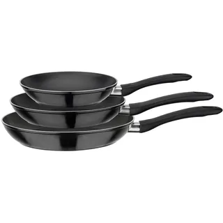 GSW Nova Pfannen-Set 3-tlg. 20 cm + 24 cm + 28 cm schwarz