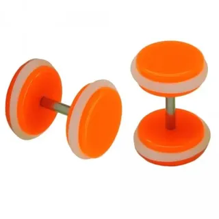 Soul-Cats 2 STK. Fakeplugs Fake Plug Tunnel Ohrstecker Neon rot lila rosa pink grün orange