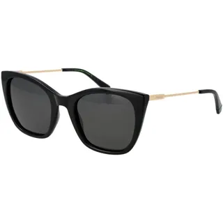 Polaroid PLD 4144/S/X Damen-Sonnenbrille Vollrand Quadratisch Kunststoff-Gestell, schwarz