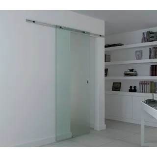 Homcom Glasschiebetür rechts 102,5 x 205 cm transparent