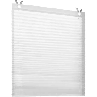 Kutti Raffrollo Olbia Plissee 60 x 125 cm Weiß