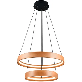 Trio Lynwood 3-flg. 37 Watt LED 150 cm Holz/Braun/Schwarz
