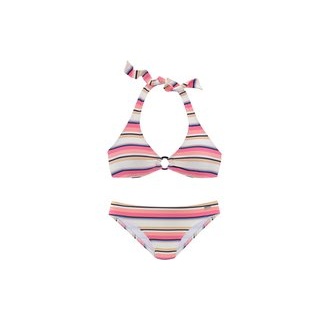 VENICE BEACH Triangel-Bikini Damen creme-rosa Gr.34 Cup C/D