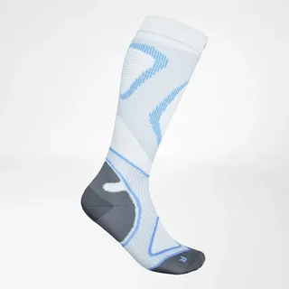 Bauerfeind Kompressionsstrümpfe Run Performance Weiß/Blau 38-40