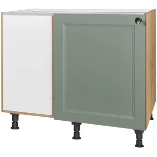 Nobilia Eckunterschrank Cascada, Eiche, Grün, Holzwerkstoff, 1 Fächer, Eckteil, nicht einzeln stellbar, 125x87x65 cm, individuell planbar, Küchen, Küchenmöbel, Küchenschränke, Eckschränke Küche