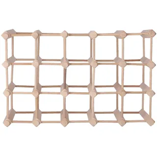 Wellhome Weinregal 20 Flaschen 0 x 0 x 0 cm Beige