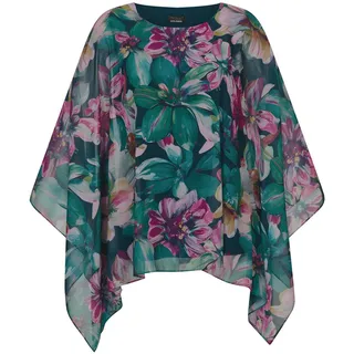 GOLDNER Blusenshirt mit Überwurf aus Chiffon grün 22