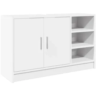 vidaXL Waschbeckenunterschrank Weiß 90x29x55 cm Holzwerkstoff