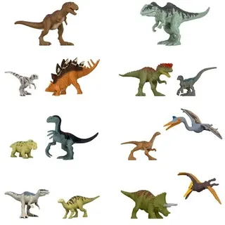 Mattel Jurassic World Minis Figuren 1-2 Stück - mehrfarbig