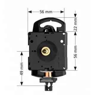 Hermle Quarz-Pendeluhrwerk Hermle 2200, ZWL 21mm