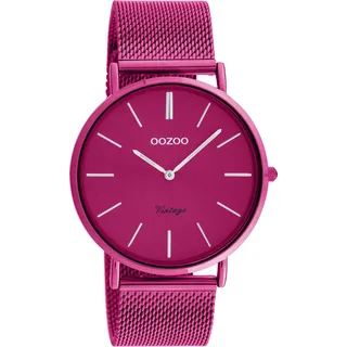 Quarzuhr OOZOO "C20275" Armbanduhren pink Damen Quarzuhren Armbanduhr, Damenuhr