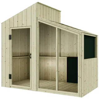 polarplay Spielhaus Milchstraße 183 x 101 x 171 cm Braun