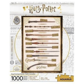 Aquarius Entertainment Puzzle Harry Potter Puzzle Zauberstäbe (1000 Teile), 1000 Puzzleteile bunt