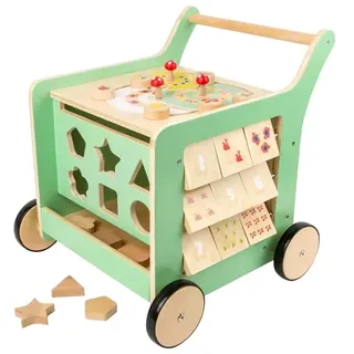 Wooden Baby Walker Walker Activity Center Pastel Green