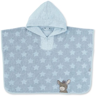 Sterntaler Poncho, Inkl. Kapuze, Esel Emmi, Mittelblau