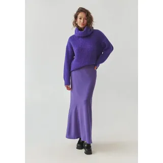 TATUUM Midirock Langer Wollrock Mit Asymmetrischem Schnitt - Paloma 1 lila 34